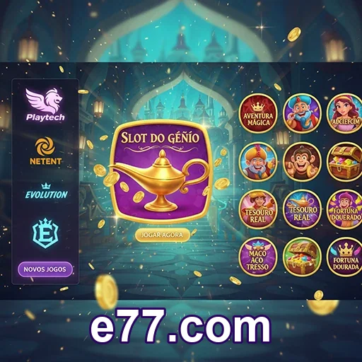 Tela de login e77.com com entrada oficial segura