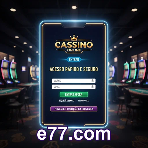 Fale com o suporte para entrar sem travar - e77.com