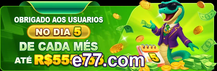 Tela do e77.com no celular com depósito baixo seguro