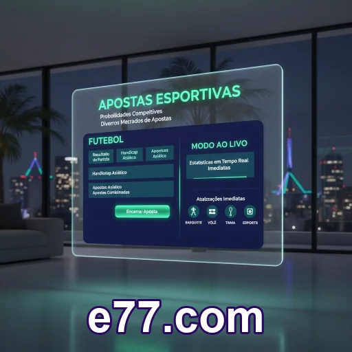 Tela mobile da e77.com com entrada segura e estável